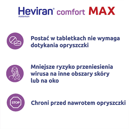 Heviran Comfort Max 400 mg, 30 tabletek - TABLETKI