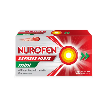 Nurofen Express Forte mini 400 mg, 20 kapsułek - zdjęcie produktu