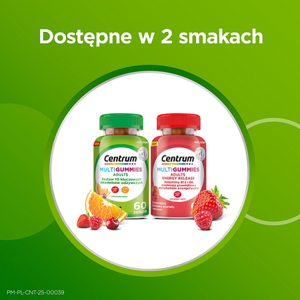 Centrum Multigummies Adults, 60 żelek - Uzupełniające dietę, Wspierające