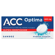 ACC optima 600 mg, 10 tabletek musujących