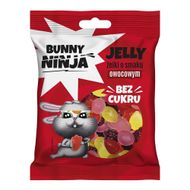 Bunny Ninja Jelly, żelki owocowe, 75 g