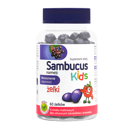 Sambucus Kids, żelki, 60 sztuk - zdjęcie produktu