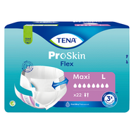 Pieluchomajtki TENA Flex ProSkin Maxi, r. L, 22 sztuki