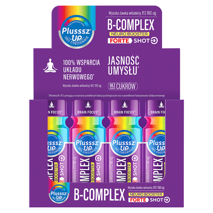 Plusssz Up B-Complex neuro booster forte, shot, 12x50 ml - zdjęcie produktu