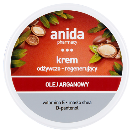 SCAN-ANIDA Anida, krem odżywczo-regenerujący z olejkiem arganowym, 125 ml — Składniki i ocena
