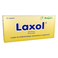 Laxol, 100 mg, 12 czopków