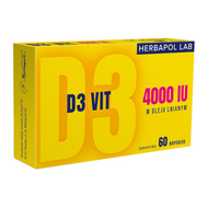 D3 Vit 4000 IU, Herbapol Lab, 60 kapsułek
