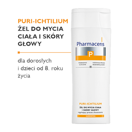 Pharmaceris P Puri-Ichtilium, żel do mycia ciała i skóry głowy, 250 ml - 5900717146259