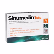 Sinumedin 650 mg + 10 mg + 4 mg, 10 tabletek powlekanych