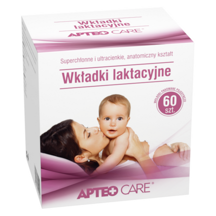 Wkładki laktacyjne APTEO CARE, 60 sztuk - zdjęcie produktu