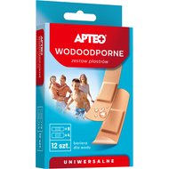 Apteo, zestaw plastrów wodoodpornych, 12 sztuk
