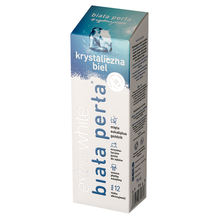 Biała Perła Krystaliczna Biel, wybielająca pasta do zębów, 75 ml - KOSMETYK