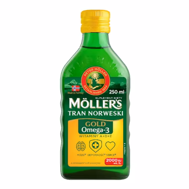Möller's Gold Tran Norweski, cytrynowy, 250 ml