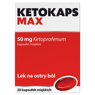 Ketokaps Max 50 mg, 20 kapsułek