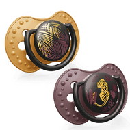 Lovi, Smoczek silikonowy dynamiczny Jungle Vibes Girl, 6-18m, 2 sztuki