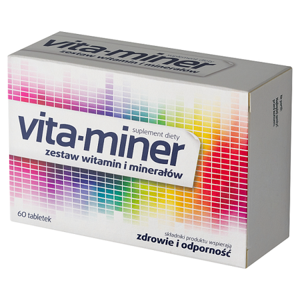 Vita-miner, 60 tabletek - SUPLEMENT DIETY
