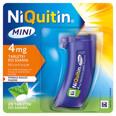 NiQuitin Mini 4 mg, 20 tabletek do ssania