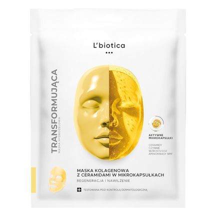 L'Biotica, maska kolagenowa z ceramidami, 1 sztuka - zdjęcie produktu