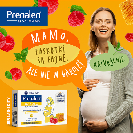 Prenalen gardło, 16 pastylek do ssania - POLSKI LEK