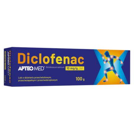 Diclofenac APTEO MED, 10mg/g, żel, 100 g - zdjęcie produktu