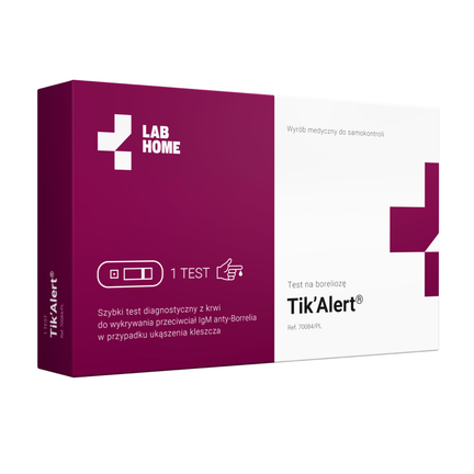 Tik'alert, test na boreliozę, test z krwi z palca - zdjęcie produktu