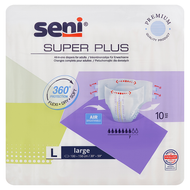 Pieluchomajtki na rzepy Seni Super Plus, rozmiar L, 10 sztuk