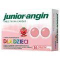 Junior-angin, truskawkowy, 36 tabletek - WYRÓB MEDYCZNY
