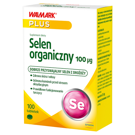 Selen organiczny 100 mcg, 100 tabletek - SUPLEMENT DIETY
