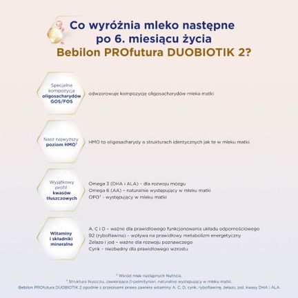 Bebilon PROfutura Duobiotik 2, mleko następne po 6. miesiącu, 800 g - MLEKO