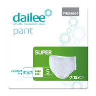 Majtki chłonne Dailee Pant Premium Super, r. S, 15 sztuk