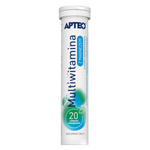 Multiwitamina z magnezem APTEO, 20 tabletek musujących o smaku pomarańczowym