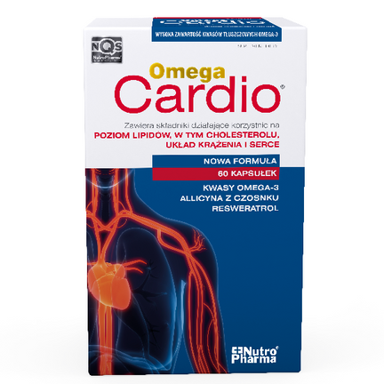 Omega Cardio + czosnek, 60 kapsułek - zdjęcie produktu