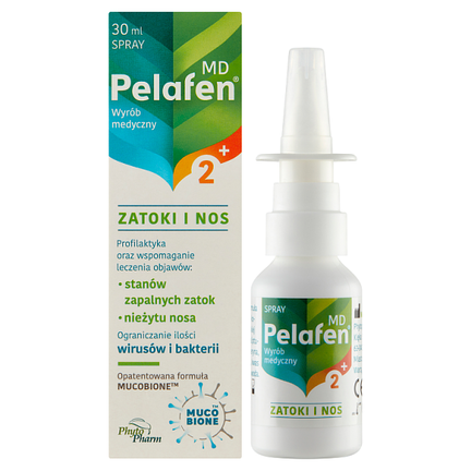 Pelafen MD Zatoki i nos, spray, 30 ml - zdjęcie produktu