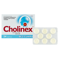 Cholinex, 24 pastylki bez cukru