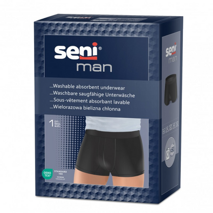Seni Man, wielorazowe majtki chłonne dla mężczyzn, rozmiar M, 1 sztuka - zdjęcie produktu