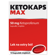 Ketokaps Max 50 mg, 10 kapsułek