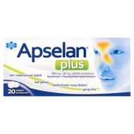 Apselan Plus 200 mg + 30 mg, 20 tabletek powlekanych