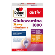 Doppelherz aktiv Glukozamina 1000 Stawy + Kurkuma, 40 kapsułek