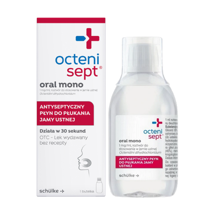Octenisept oral mono, 1 mg/mL, roztwór do stosowania w jamie ustnej, 250 ml - zdjęcie produktu
