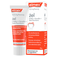 Żel Elmex, 12,5 mg fluoru/g, żel do fluoryzacji, 25 g