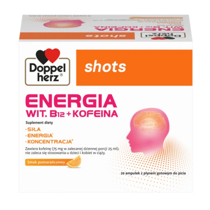 Doppelherz shots Energia, 10 ampułek - zdjęcie produktu