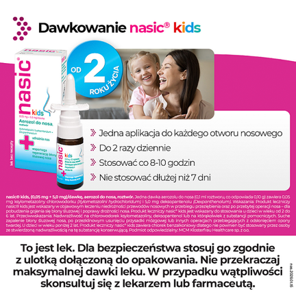 Nasic Kids, aerozol do nosa, 10 ml - Układ oddechowy