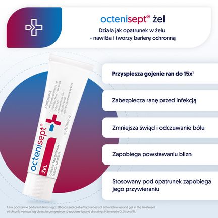 Octenisept, żel na rany i oparzenia, 20 ml - WYRÓB MEDYCZNY