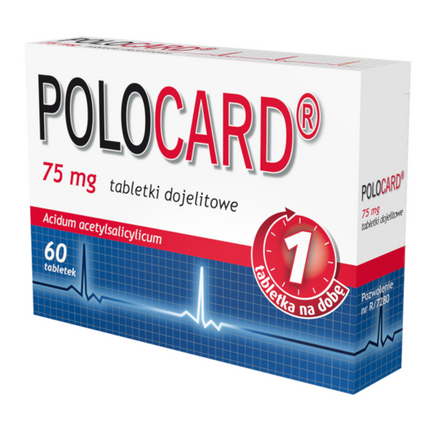 Polocard 75 mg, 60 tabletek dojelitowych - zdjęcie produktu