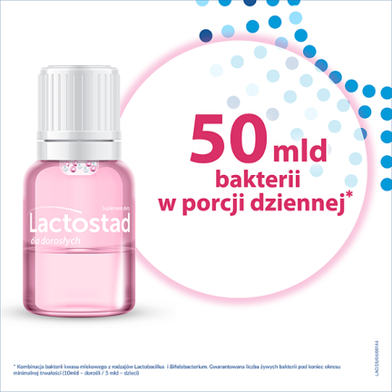 Lactostad dla dorosłych, 7 buteleczek - PŁYN