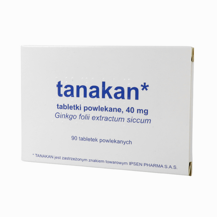 Tanakan 40 mg, 90 tabletek powlekanych (Import równoległy Delfarma) - zdjęcie produktu