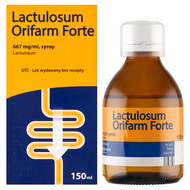 Lactulosum Orifarm Forte 667 mg/ml, syrop, 150 ml