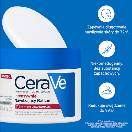 CeraVe intensywnie nawilżający balsam Hydro-Urea 5%, 340 g - 3337875923880