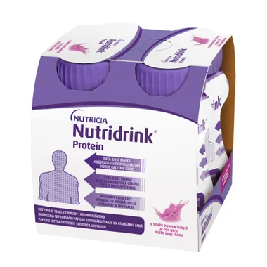 Nutridrink Protein, smak owoców leśnych, 4 x 125 ml
