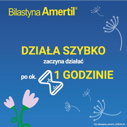 Bilastyna Amertil, 20 mg, 10 tabletek - BIOFARM